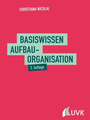 cover image of Basiswissen Aufbauorganisation
